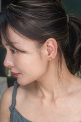 Gold Ball Stud Earrings