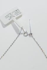 Needle Style Plain Gold Necklace