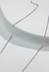 Needle Style Plain Gold Necklace