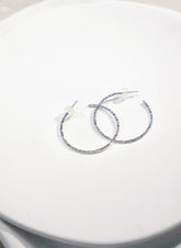 30mm Spring Hoop Earrings