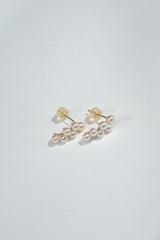 Grape Cluster Cultured Pearl Earrings