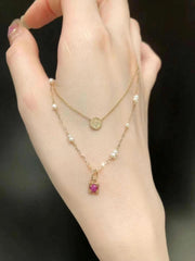 【agete】Gemstone Pendant