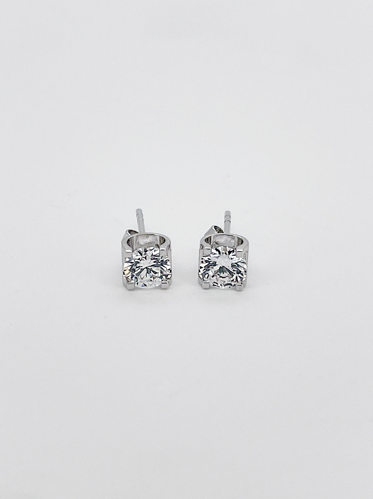 2 Carat Total Bull Head Stud Earrings