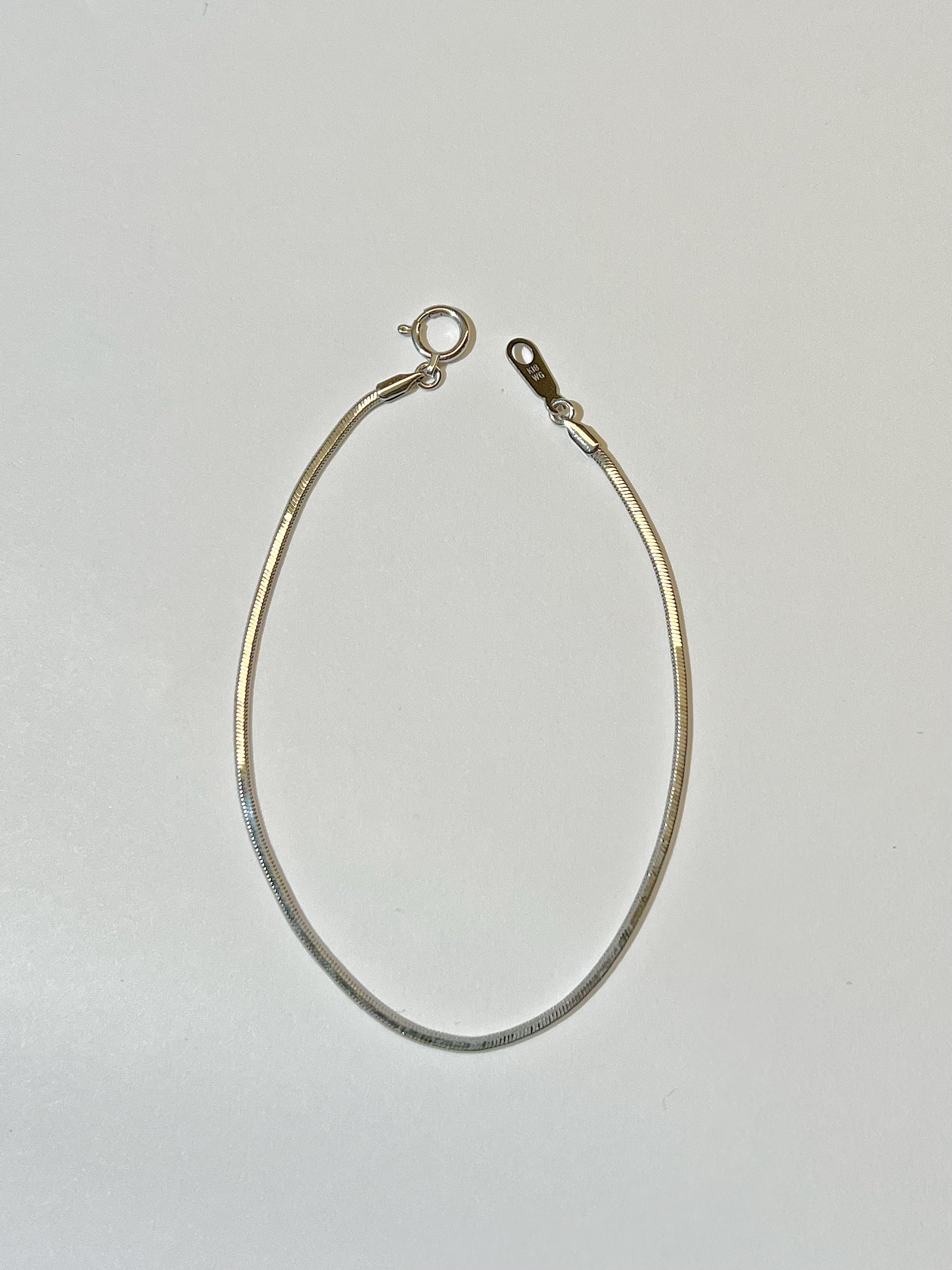 RZ1244，K18WG，1.4mm，2.7g，17cm蛇骨链手链