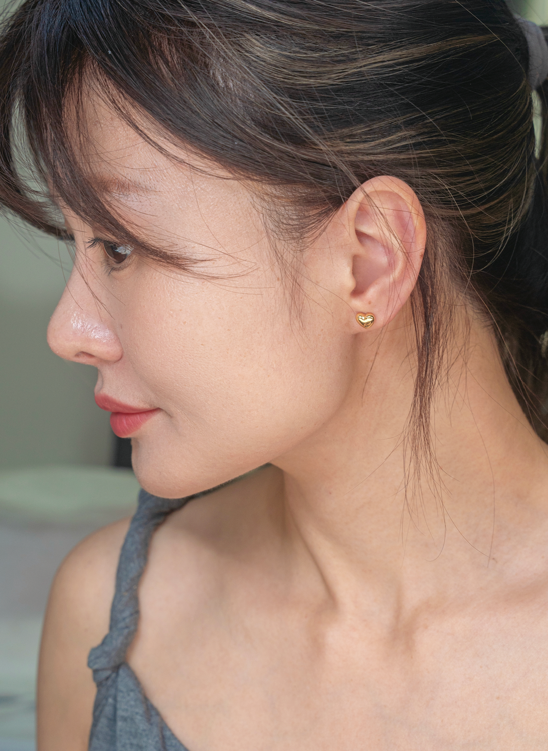 Heart Stud Earrings
