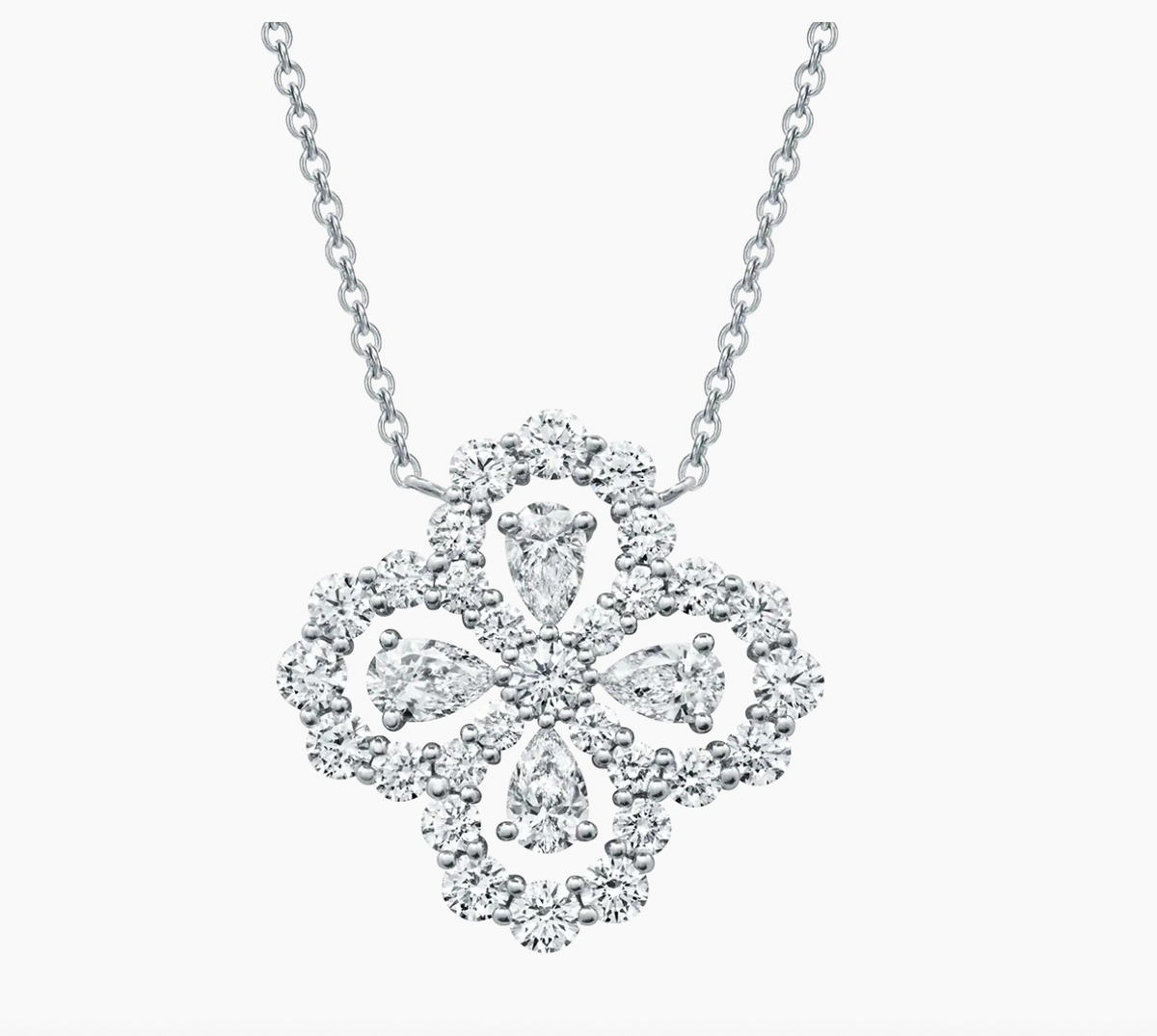 Diamond Loop Full Motif Diamond Pendant Medium