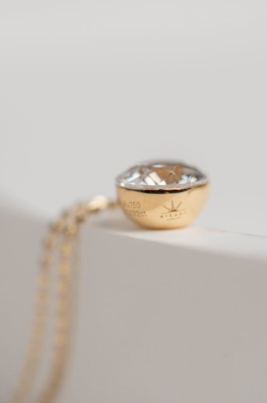1.5 Carat Round Lab Grown Diamond Necklace