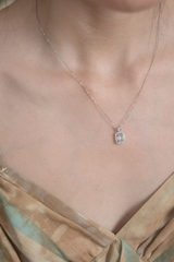 1.3 Carat Emerald Cut Lab Grown Diamond Necklace