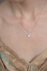 1.3 Carat Emerald Cut Lab Grown Diamond Necklace