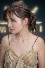 1.3 Carat Emerald Cut Lab Grown Diamond Necklace