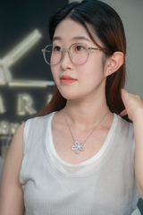 Flower Lab Grown Diamond Necklace