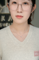 1 Carat Heart-shaped Lab Grown Diamond Necklace