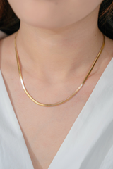 3.5mm Snake Chain In 18K Yellow Gold 38+5cm