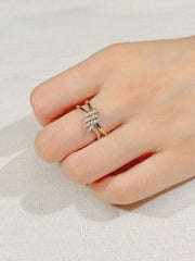 0.2 Carat Natural Diamond Ring In 14K Yellow Gold