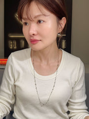 Sweater Necklace In Platinum850