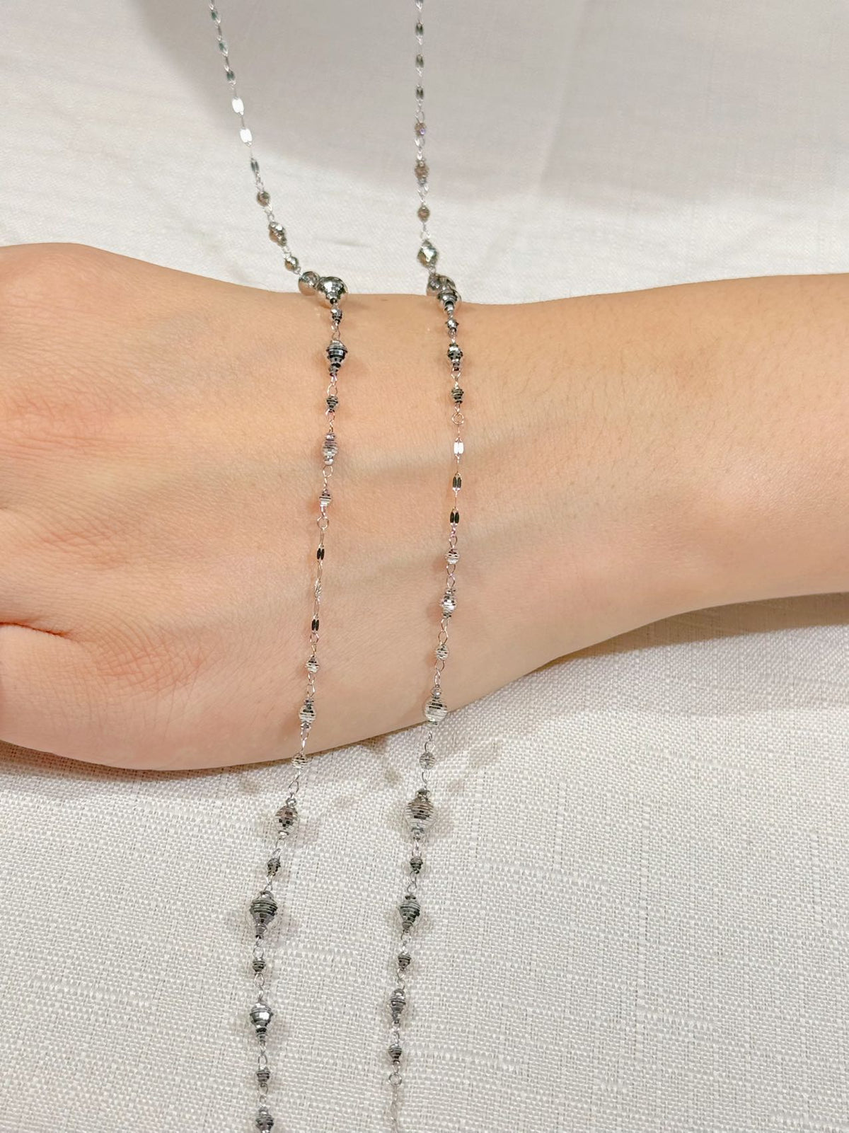 Sweater Necklace In Platinum850