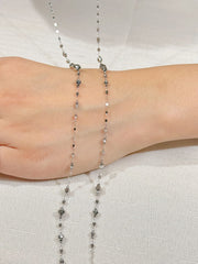 Sweater Necklace In Platinum850