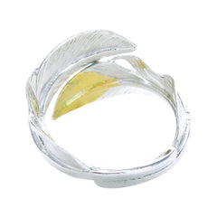 Tarowashimi S feather K18 top Ring
