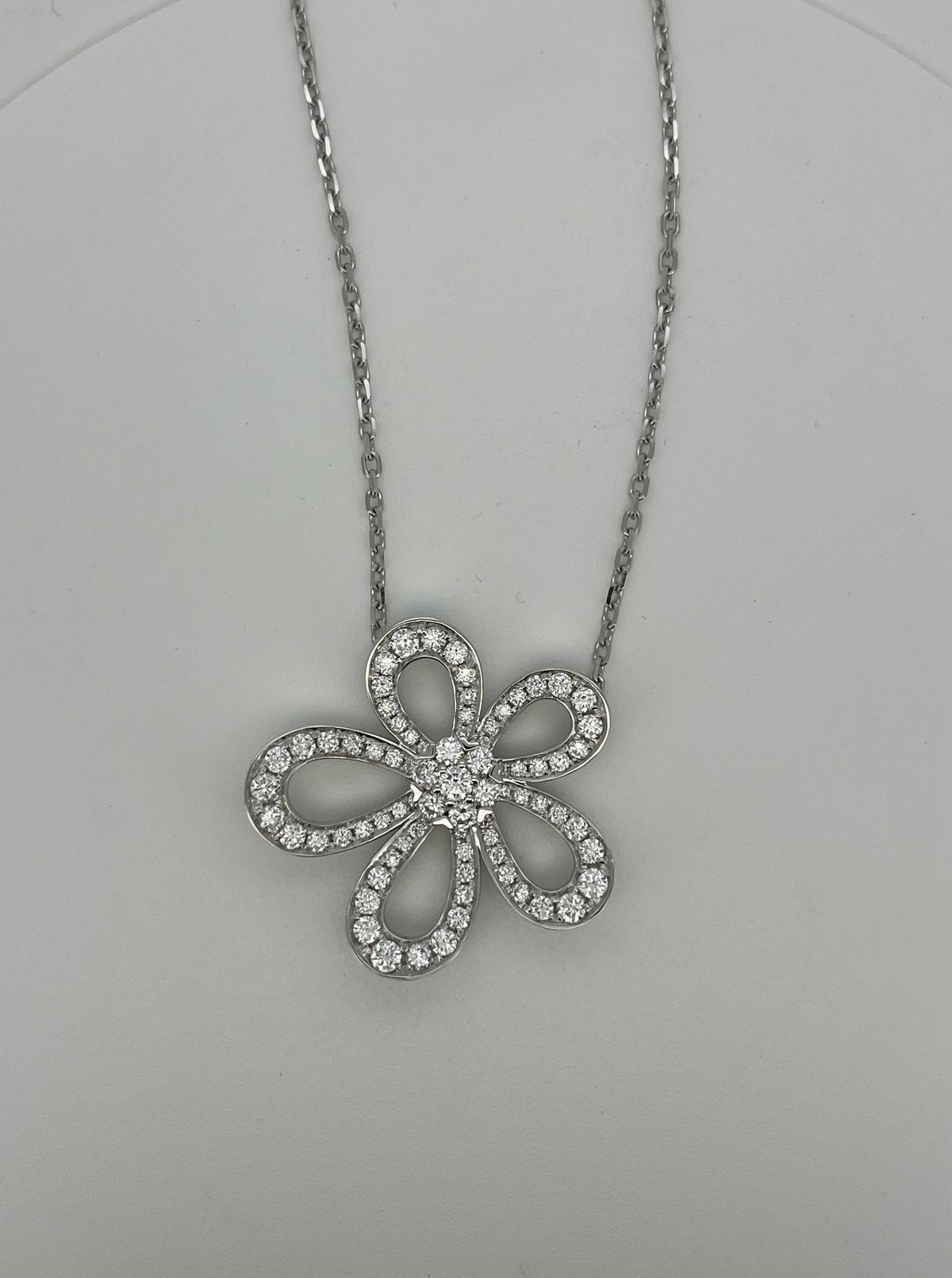 Flower Lab Grown Diamond Necklace