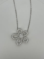 Flower Lab Grown Diamond Necklace