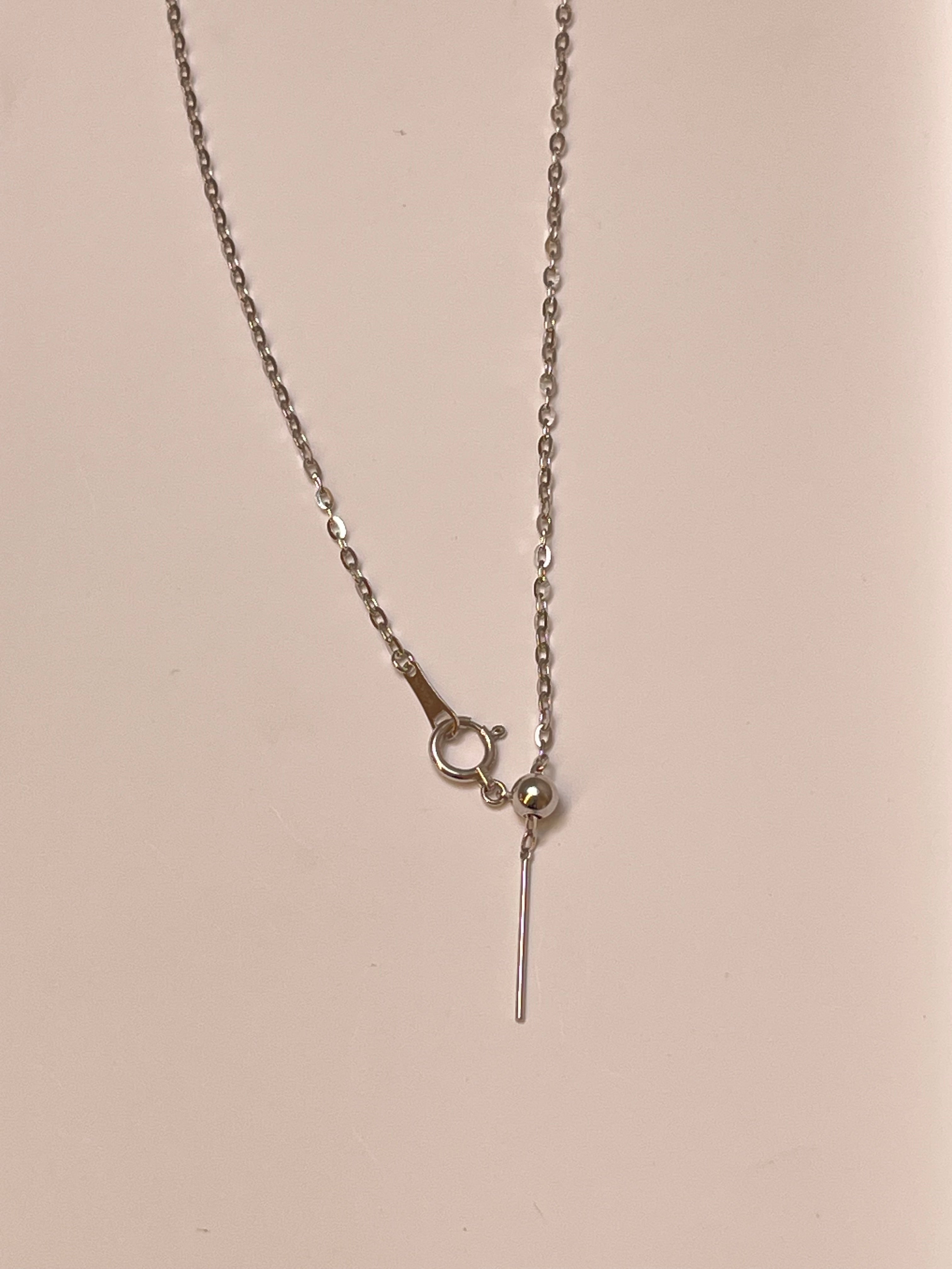 Needle Style Plain Gold Necklace