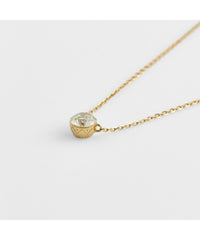 【agete】Round Diamond Necklace