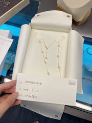 【MIKIMOTO】Akoya Cultured Pearl  Station Necklace