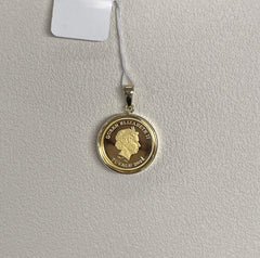 24K+18K Cat Gold Coin, Diameter:15.7mm, 3g