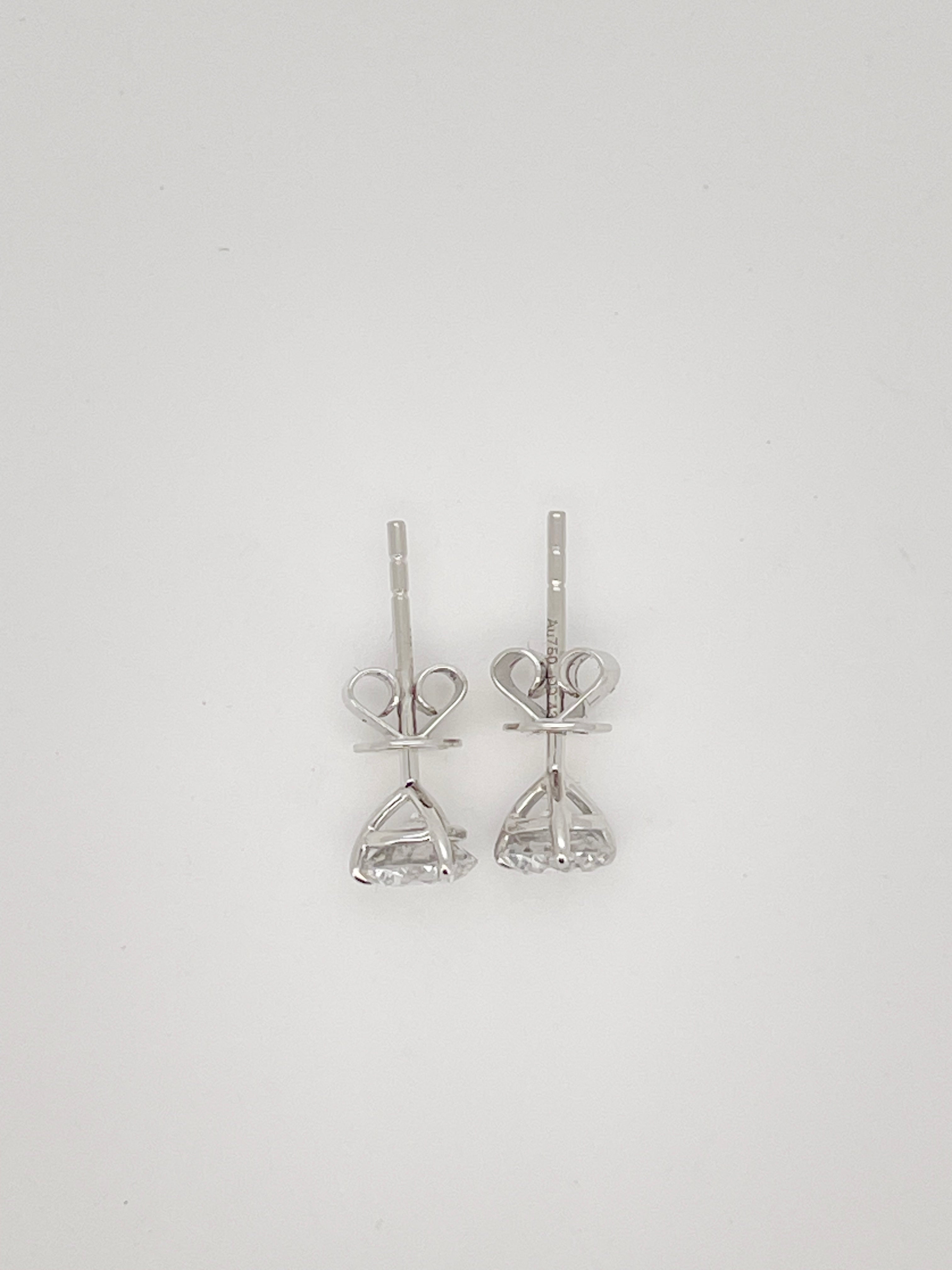 0.8 Carat Total Lab-Grown Diamond Stud Earrings