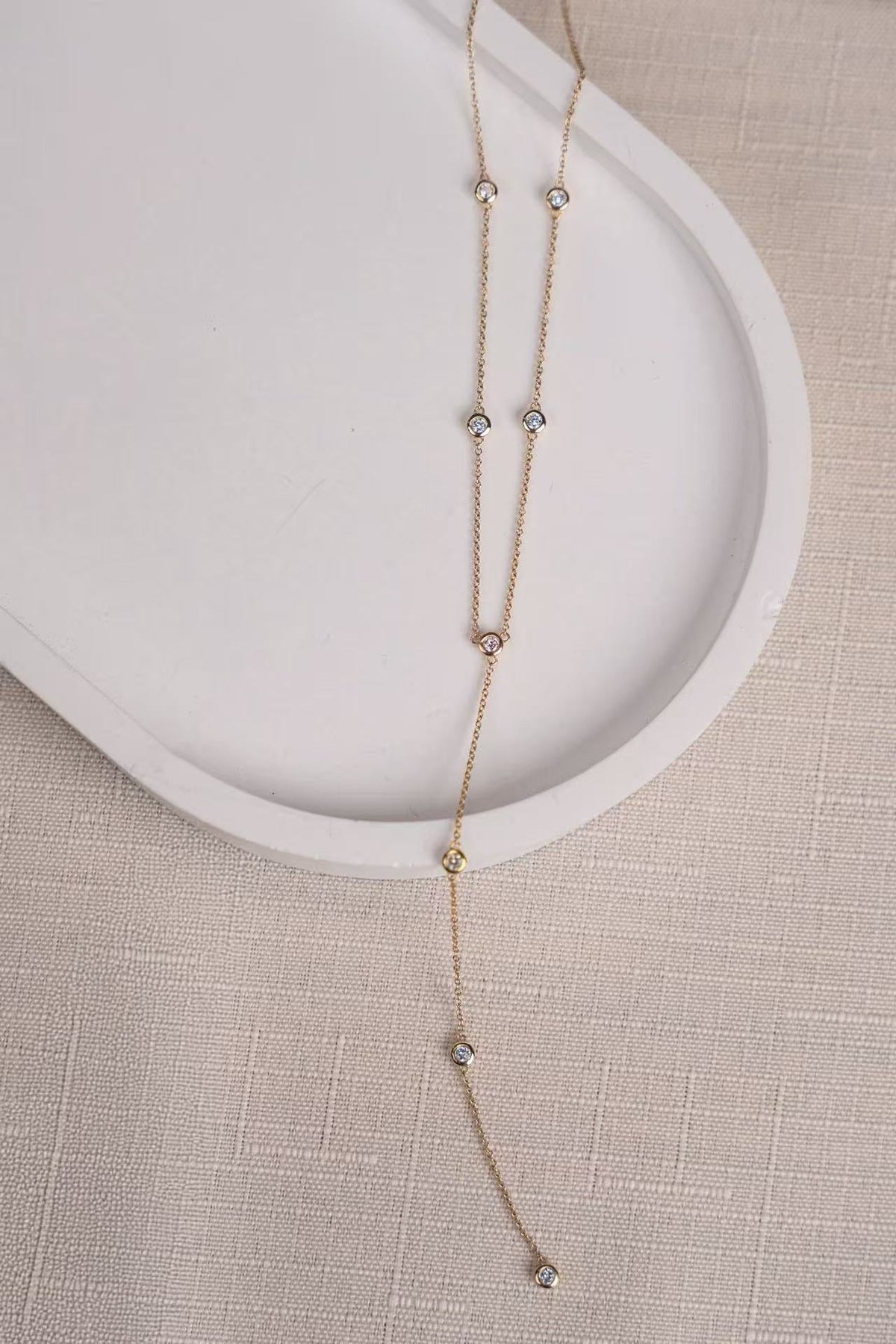 Diamond Y-Style Necklace