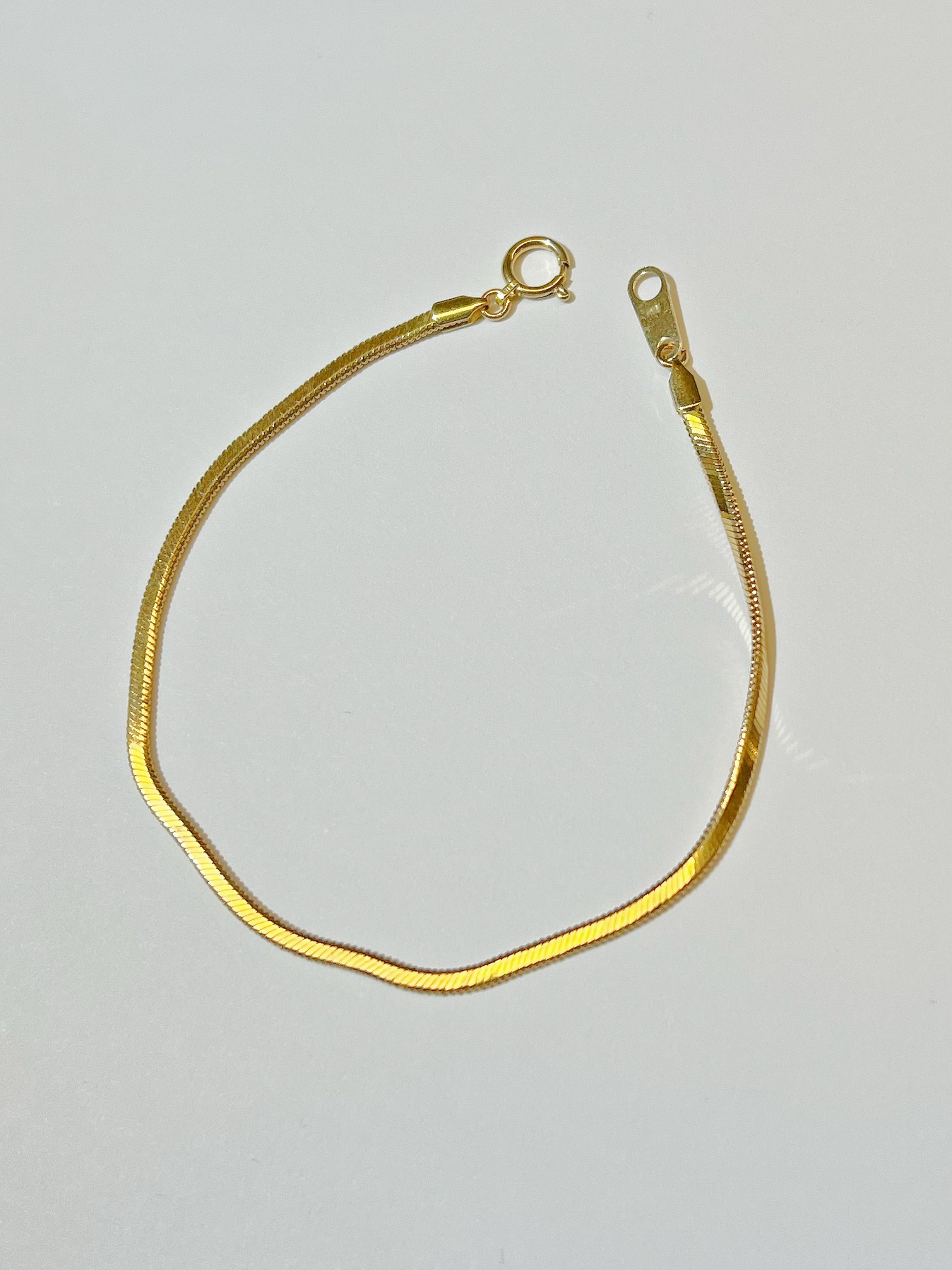 RZ1157, K18G  2mm  3.8g  17cm（蛇骨手链）