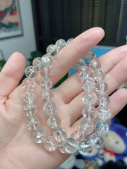 彩虹白水晶10mm 手围14.5-16cm可带