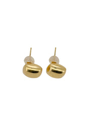 Cube Gold Stud Earrings