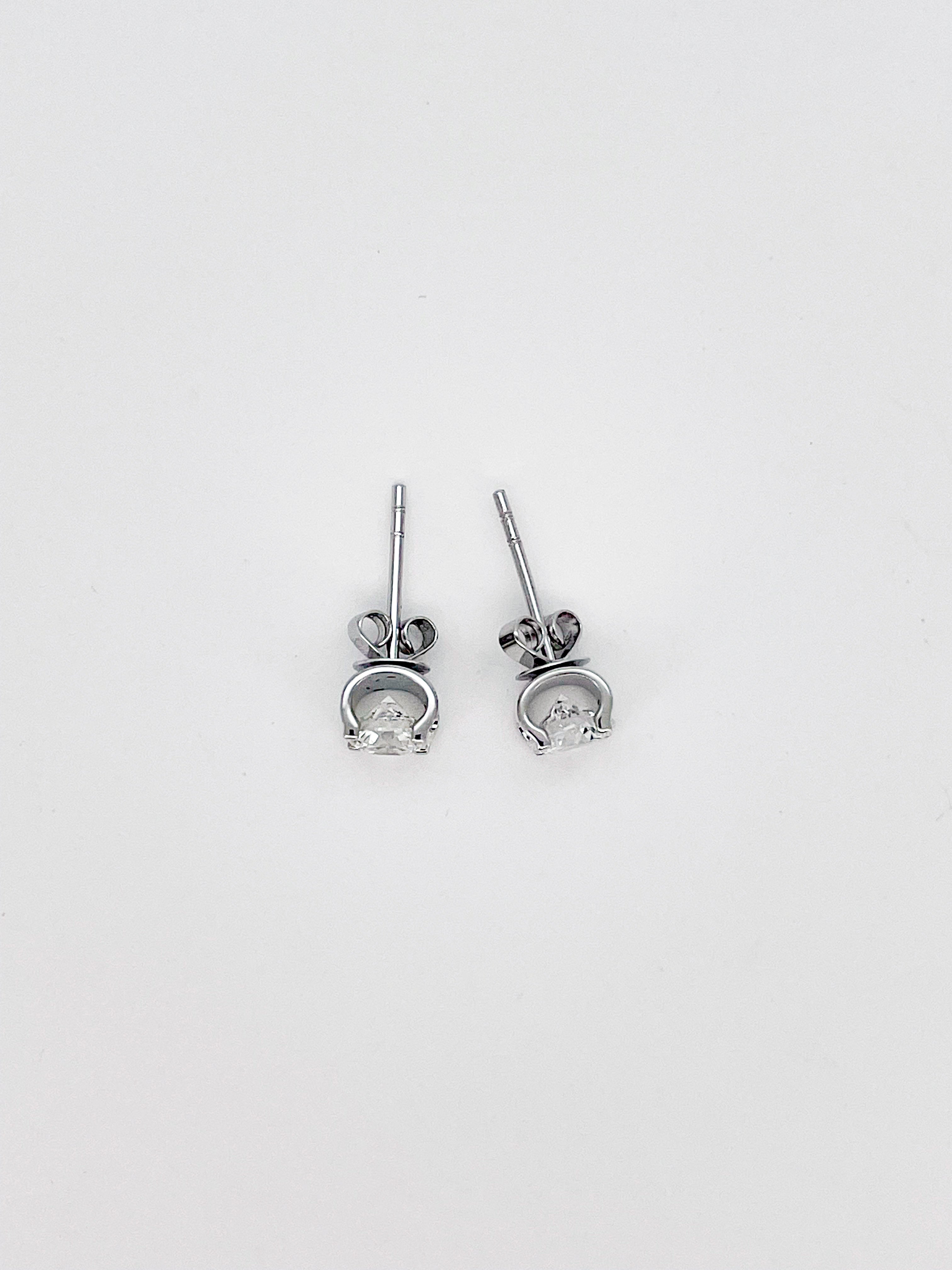 2 Carat Total Bull Head Stud Earrings