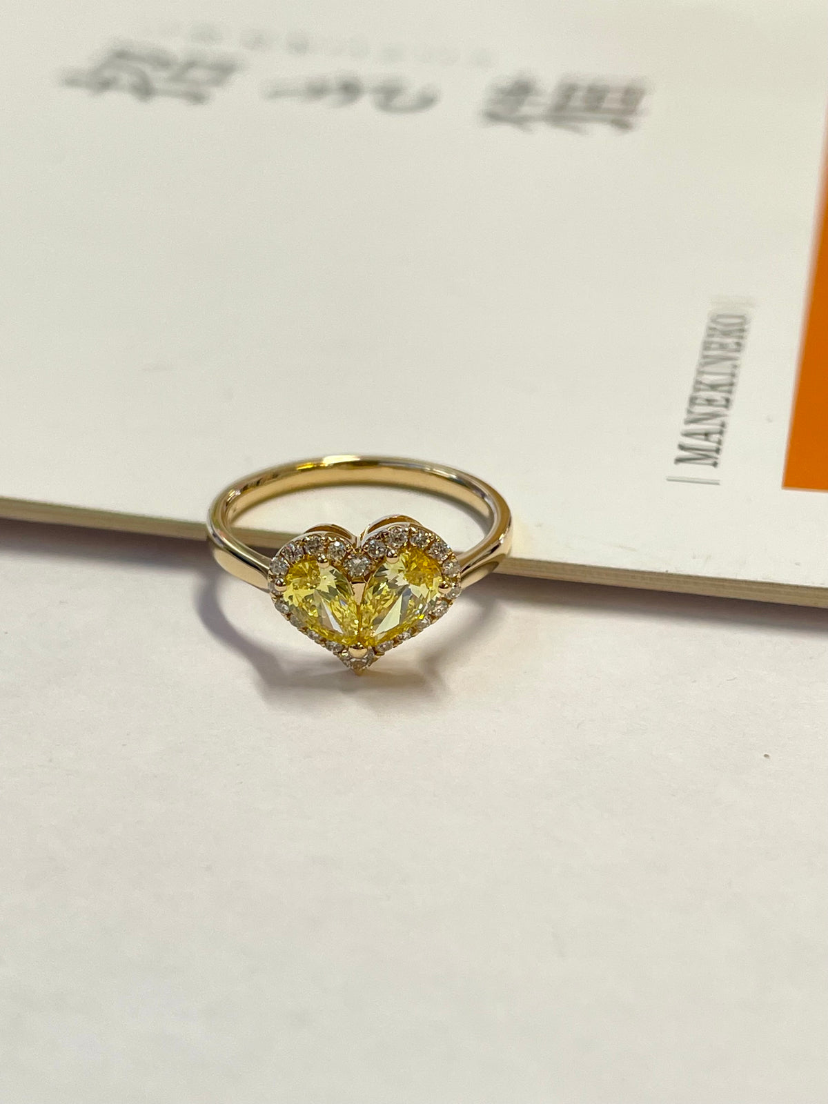 0.6 Carat Pear Modified Lab Grown Diamond Ring