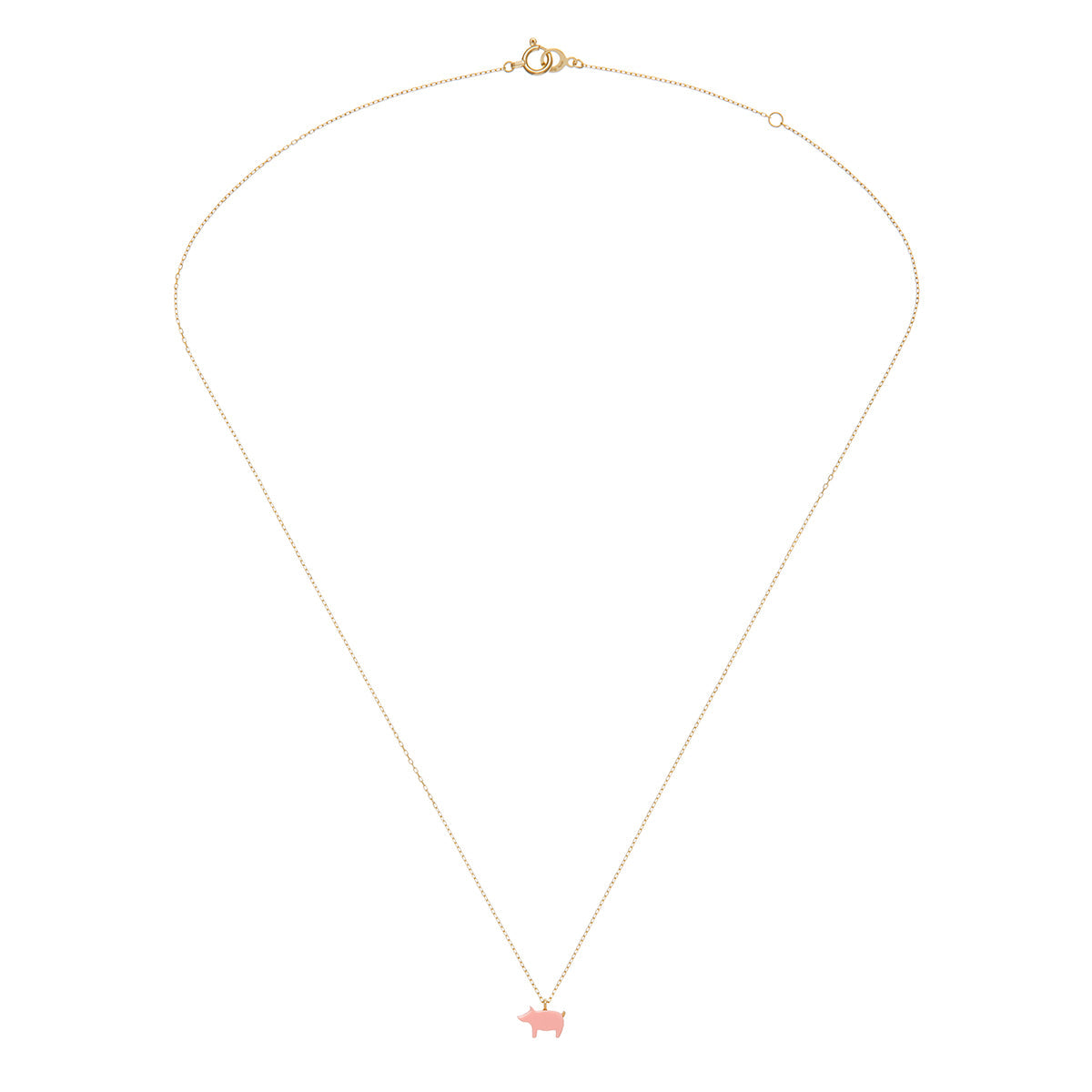 【AHKAH】Thiran Pink Pig Necklace
