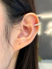 0.66 Carat Lab Grown Diamond Ear Cuff In 10K Yellow Gold