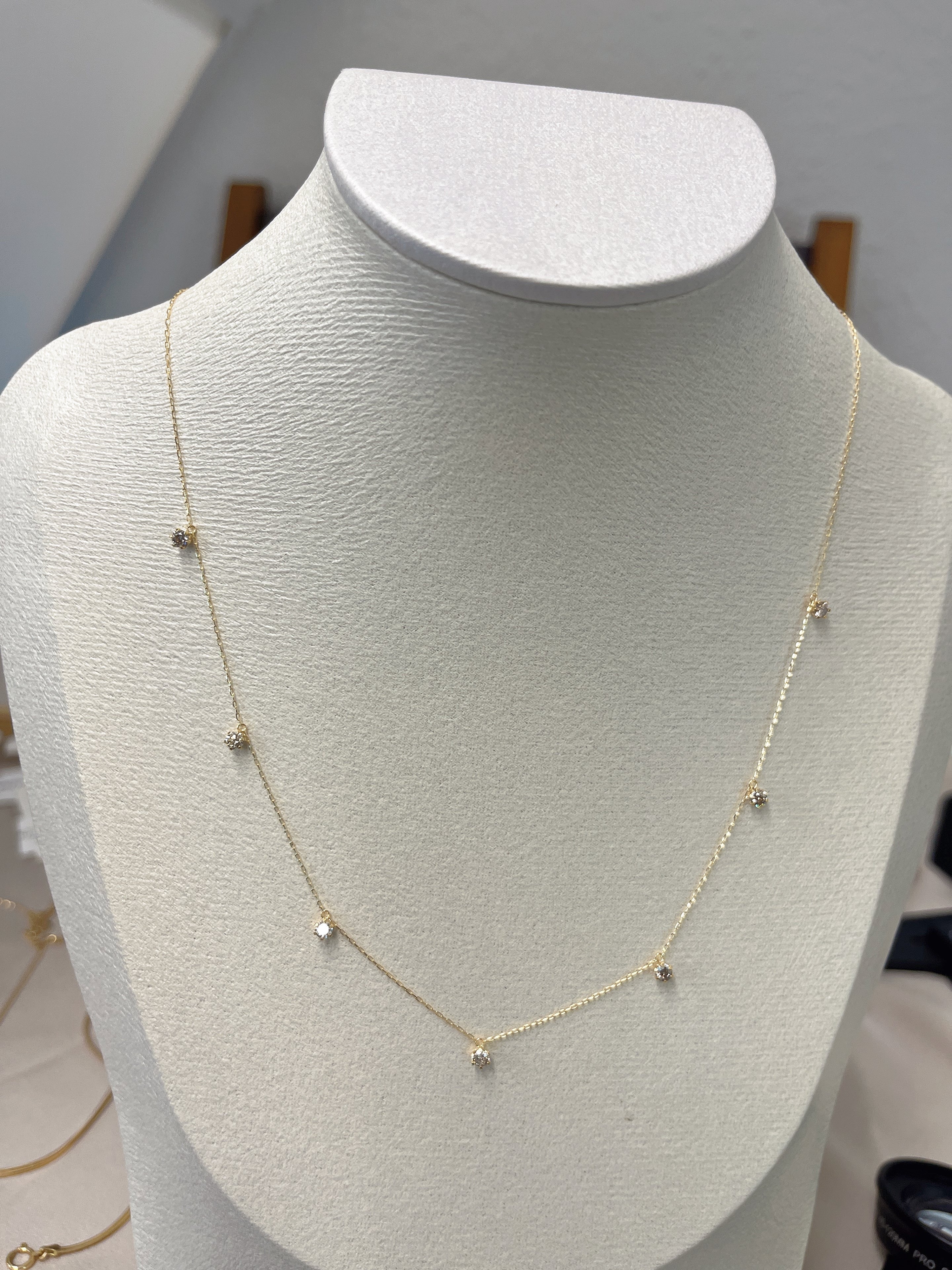 #RZ822，钻石项链满天星款 0.5ct  长45cm 抽拉扣