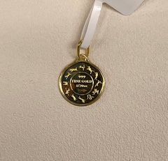 24K Snake Gold Coin, Diameter:16mm, 1.88g