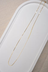 0.6mm Snake Chain In 18K Yellow&White Gold 45cm