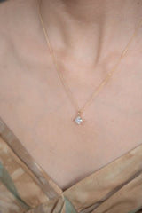 Square Diamond Necklace