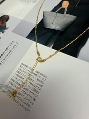 4.5-7.5mm Akoya+1mmKeshi Necklet，40+5cm，In 18K Yellow Gold，4.1g