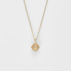 【agete】Limited Edition K10 Olette/Diamond Necklace