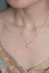 Round Diamond Necklace