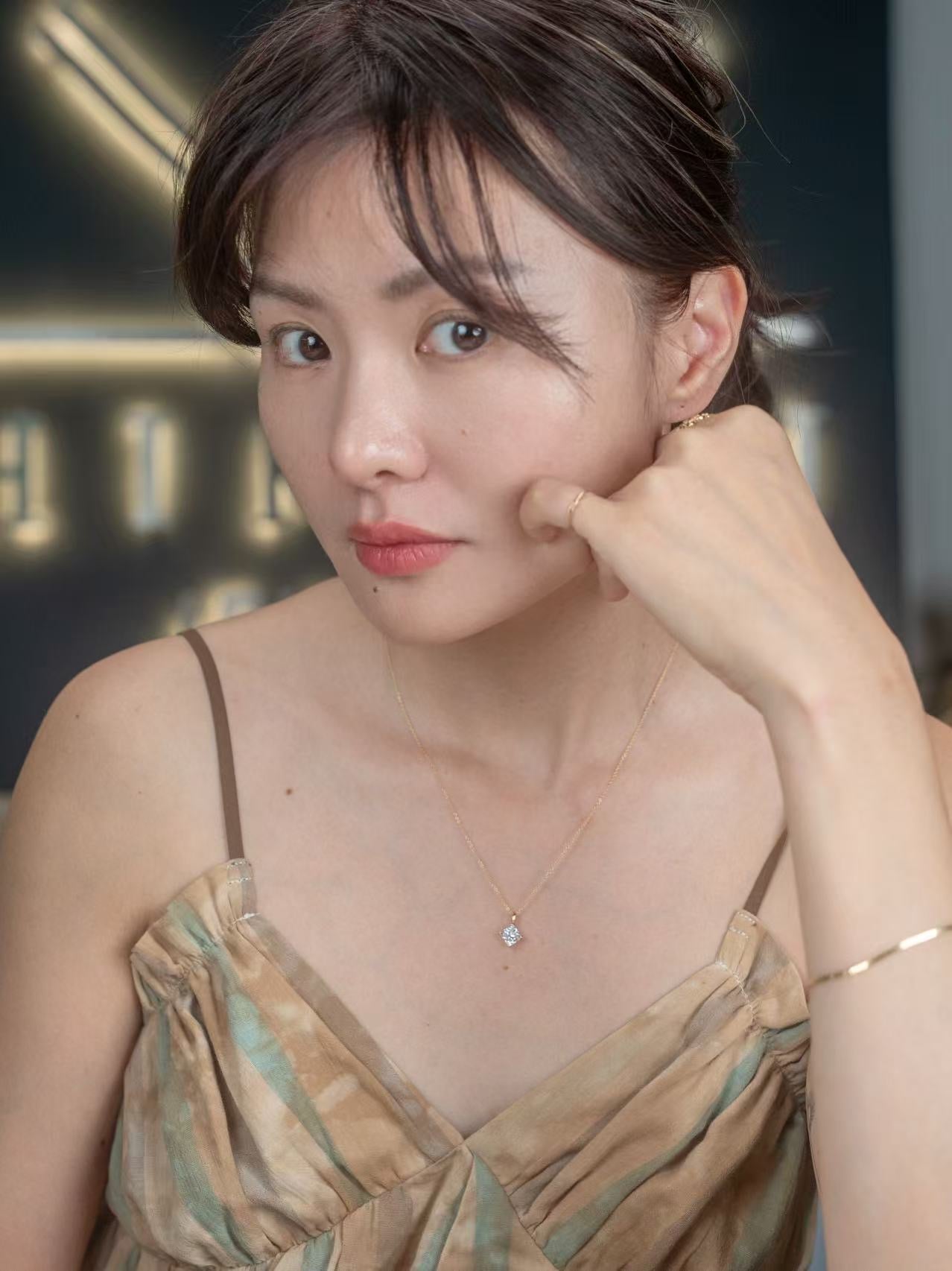 Square Diamond Necklace