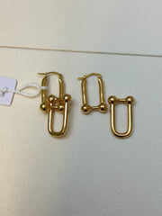 18K Yellow Gold Two-way Earrings