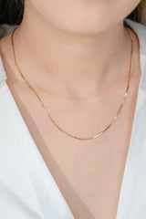 1.2mm Snake Chain In 18K Yellow&White Gold 45cm