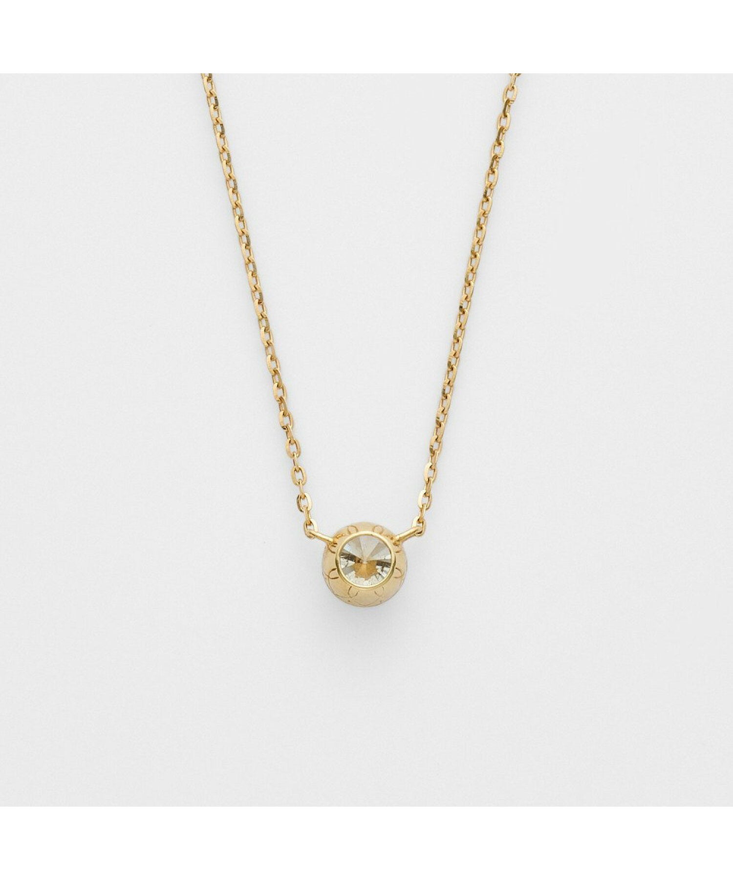 【agete】Round Diamond Necklace