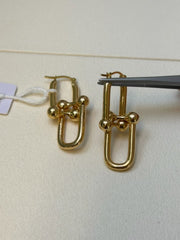 18K Yellow Gold Two-way Earrings