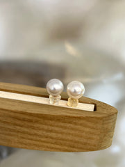 9-9.5mm Akoya Cultured Pearl Earrings